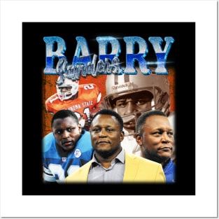 Vintage Barry Sanders Retro Posters and Art